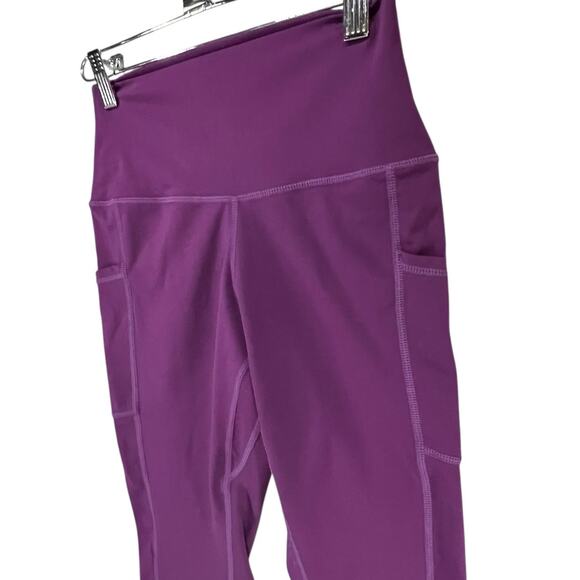 Colorfulkoala Capri Leggings Womens S Purple High Waisted Pocket Yoga Athleisure - Picture 4 of 13